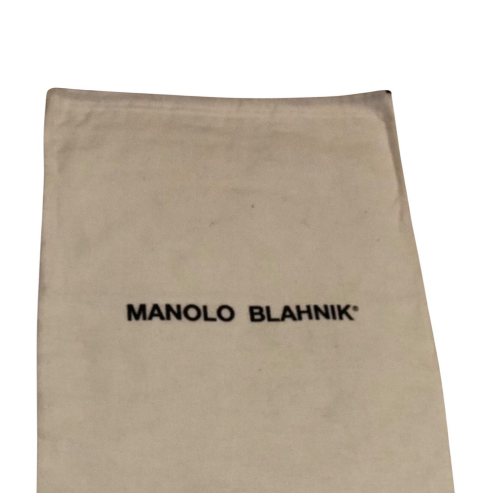 Manolo Blahnik Cream Shoe Bag
